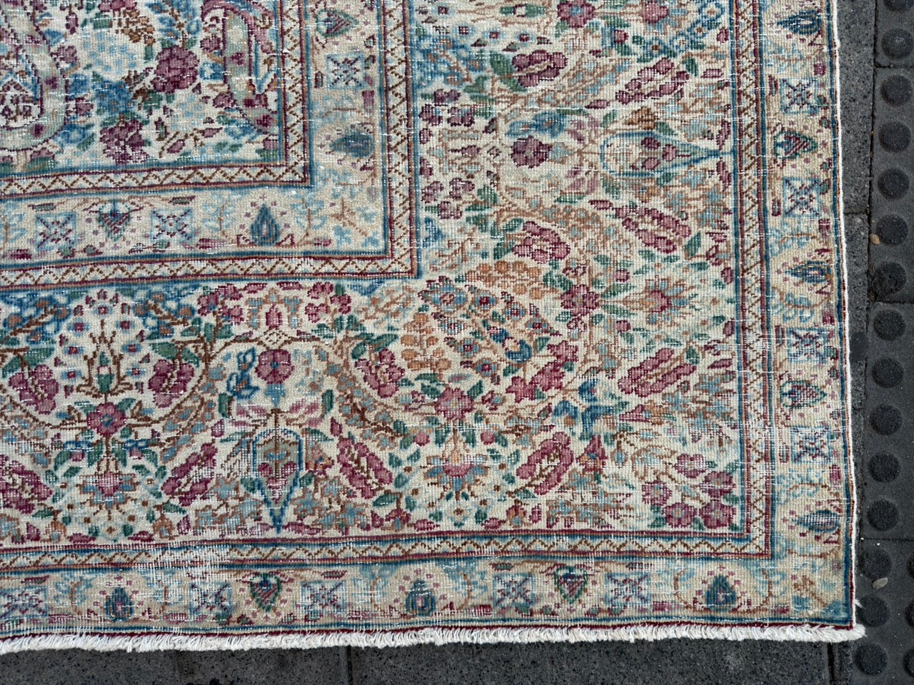 Overdyed Vintage Hand knotted Rug (375x290cm)