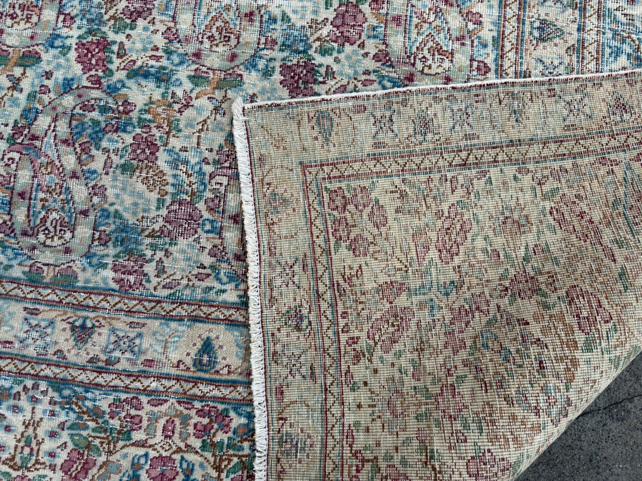 Overdyed Vintage Hand knotted Rug (375x290cm)