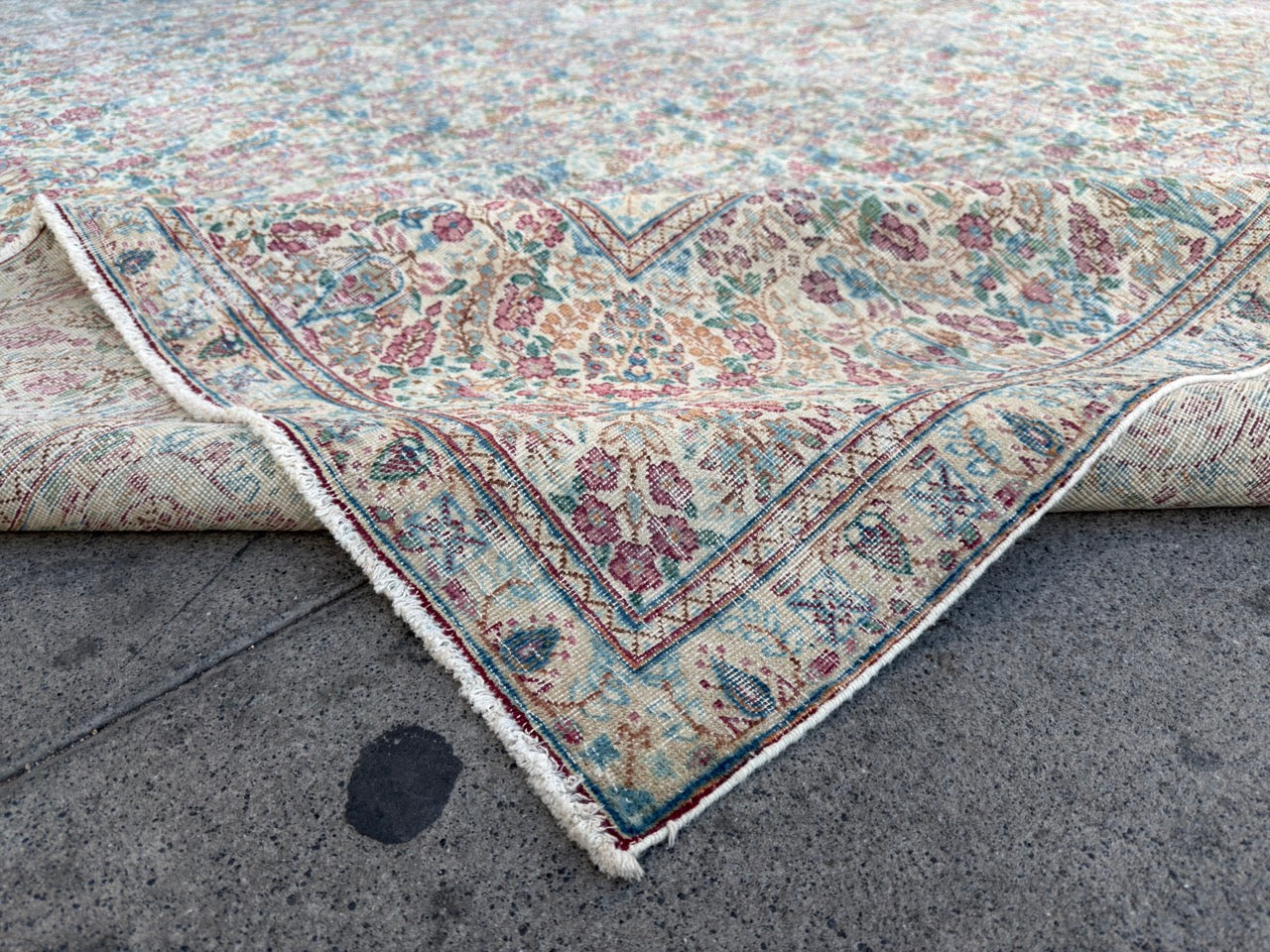 Overdyed Vintage Hand knotted Rug (375x290cm)