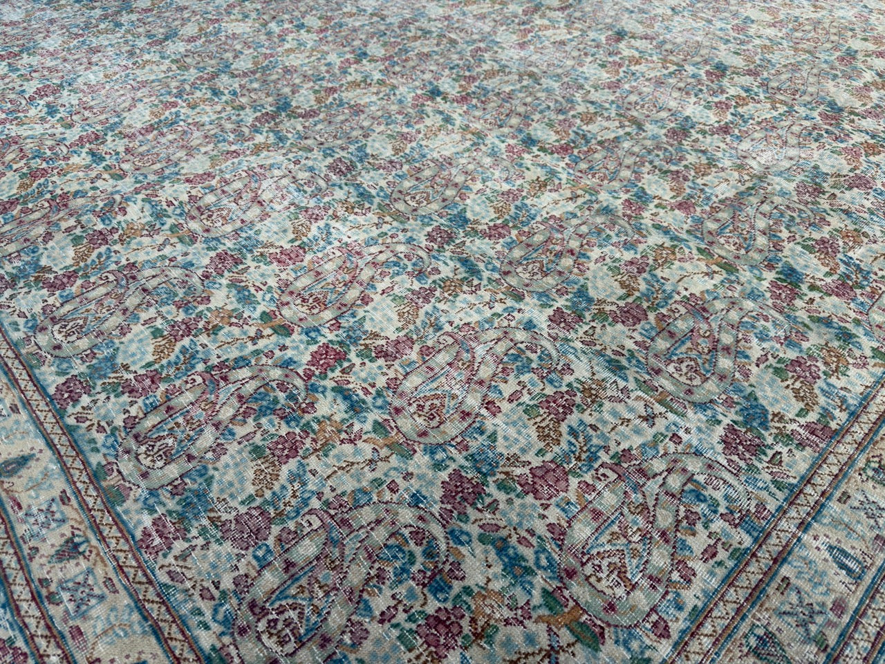 Overdyed Vintage Hand knotted Rug (375x290cm)