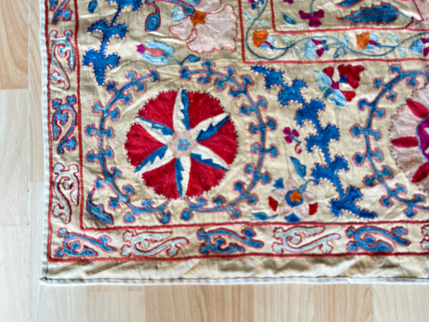 Suzani Hand Embroidered Silk