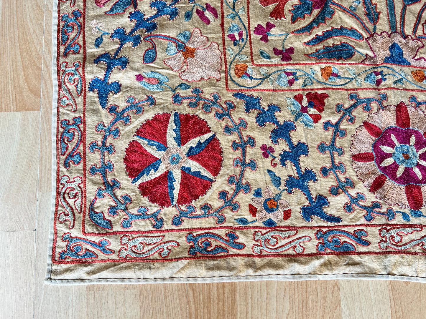 Suzani Hand Embroidered Silk