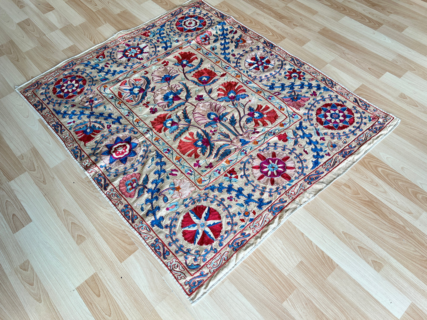 Suzani Hand Embroidered Silk