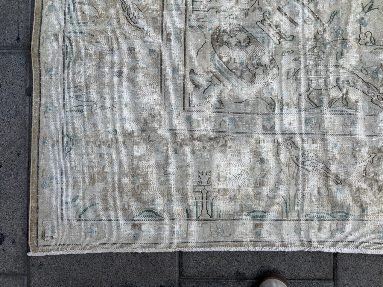 Overdyed Vintage Hand knotted Rug (400x290cm)