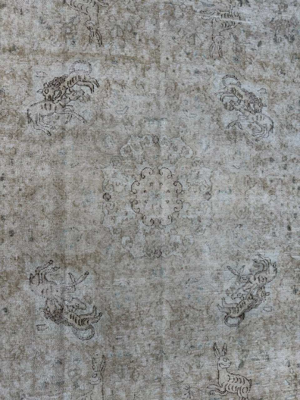 Overdyed Vintage Hand knotted Rug (400x290cm)