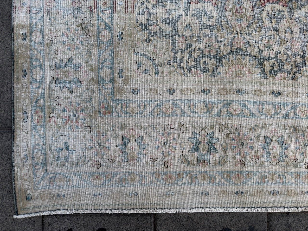 Overdyed Vintage Hand knotted Rug (330x240cm)