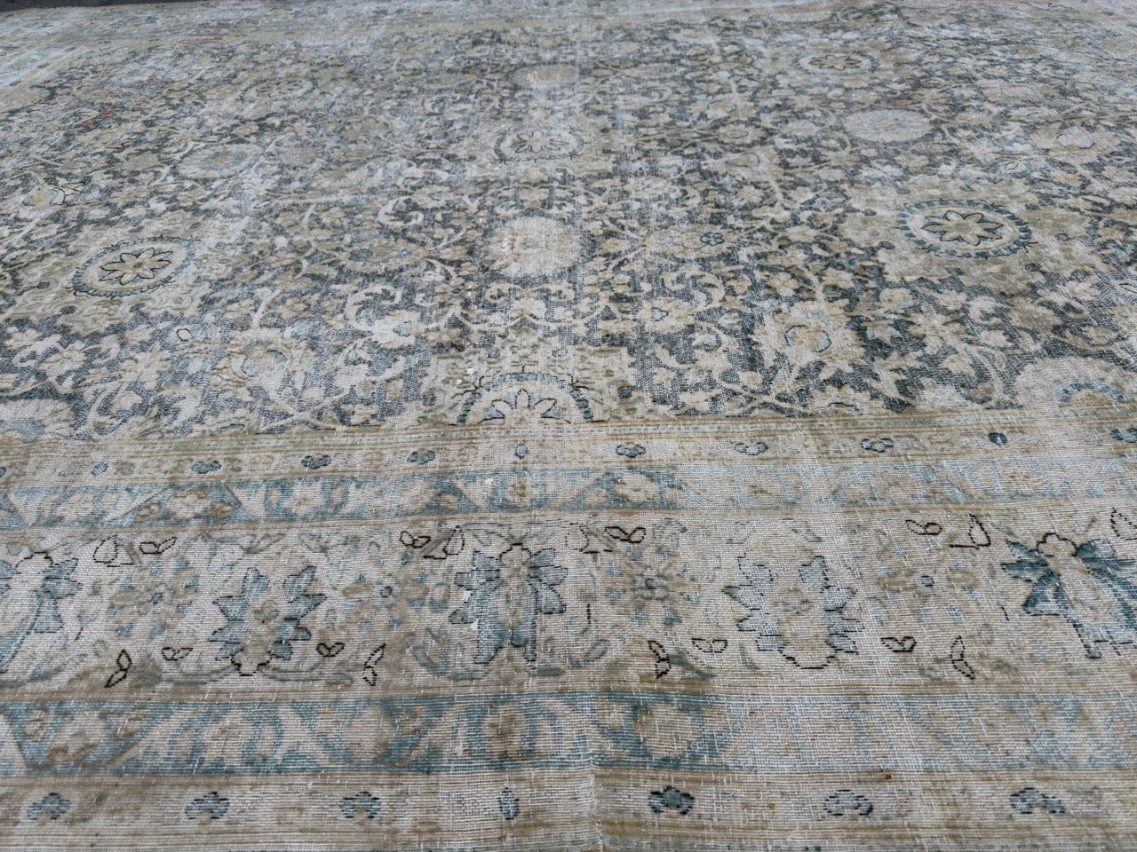 Overdyed Vintage Hand knotted Rug (330x240cm)