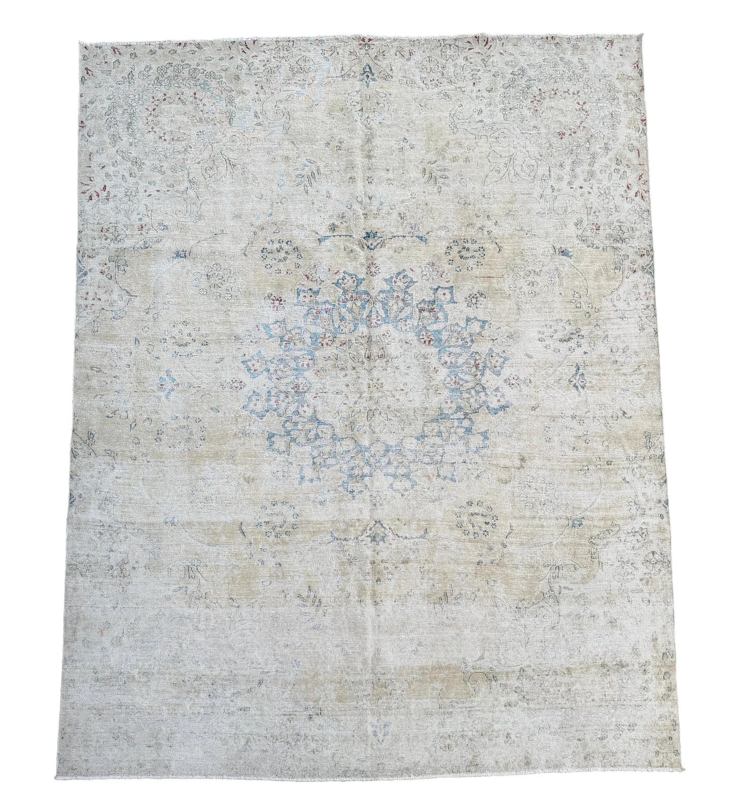 Overdyed Vintage Hand knotted Rug (260x200cm)