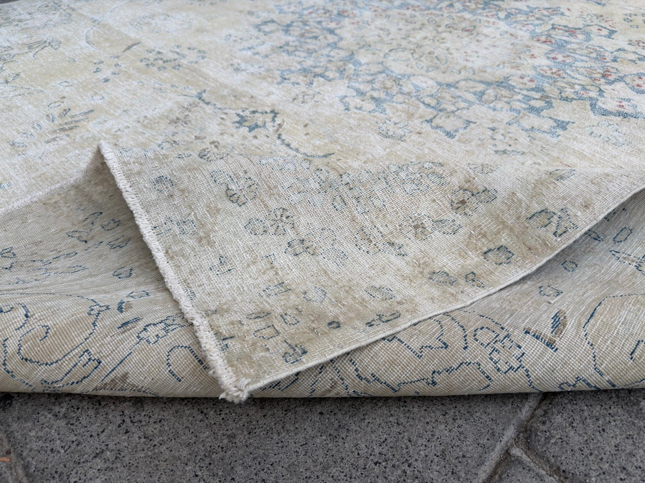 Overdyed Vintage Hand knotted Rug (260x200cm)