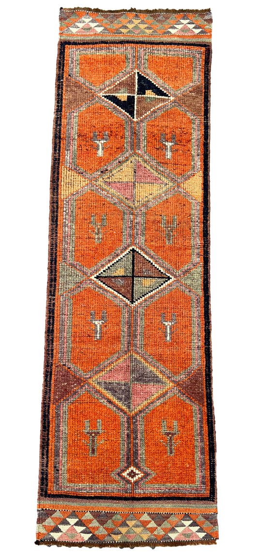 Karabagh Vintage rug Runner (302x90cm)