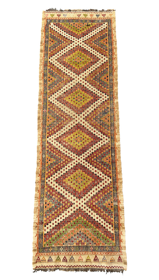 Turkish Vintage kilim (222 x 68cm)