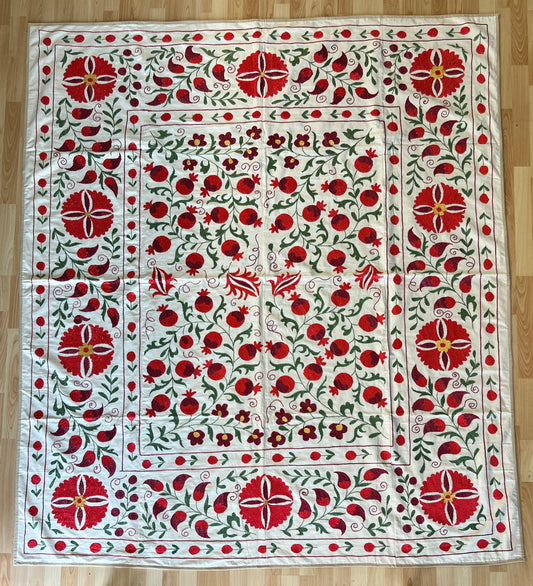 Suzani Hand Embroidered Silk