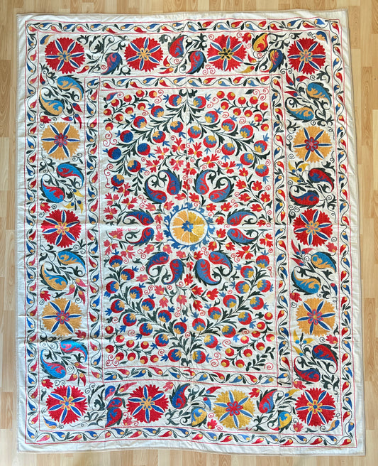 Suzani Hand Embroidered Silk