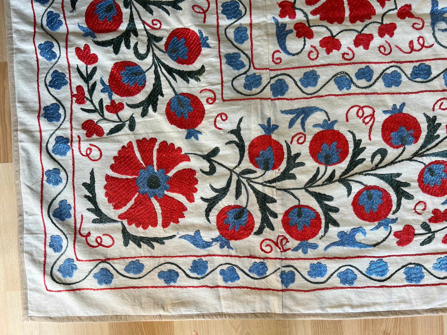 Suzani Hand Embroidered Silk