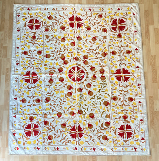 Suzani Hand Embroidered Silk