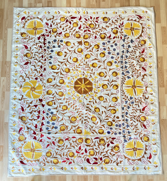 Suzani Hand Embroidered Silk