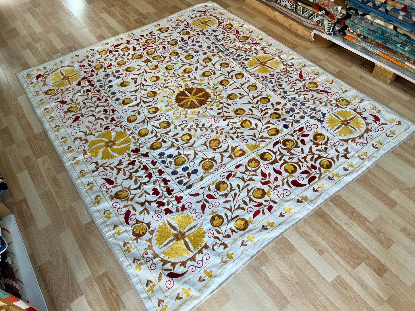 Suzani Hand Embroidered Silk