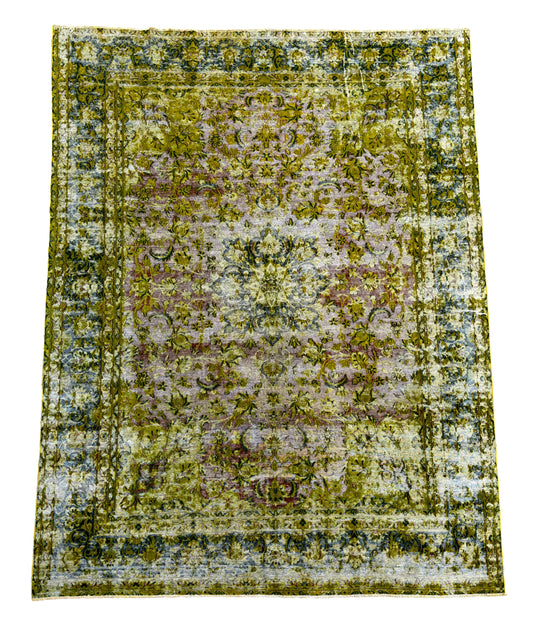 Overdyed Vintage Hand knotted Rug (355x265cm)