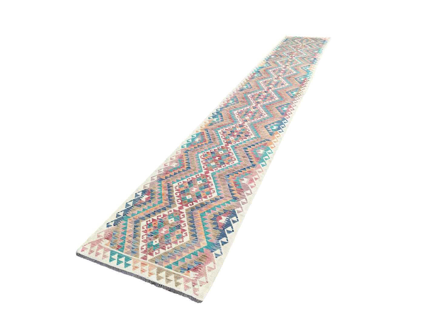 Afghan Kilim Runner. 600x93cm