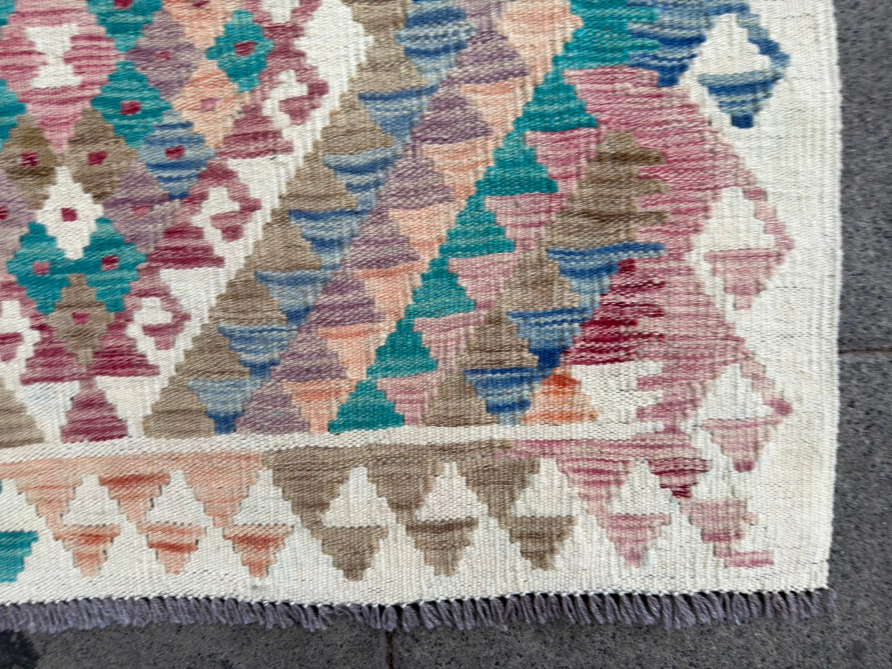 Afghan Kilim Runner. 600x93cm