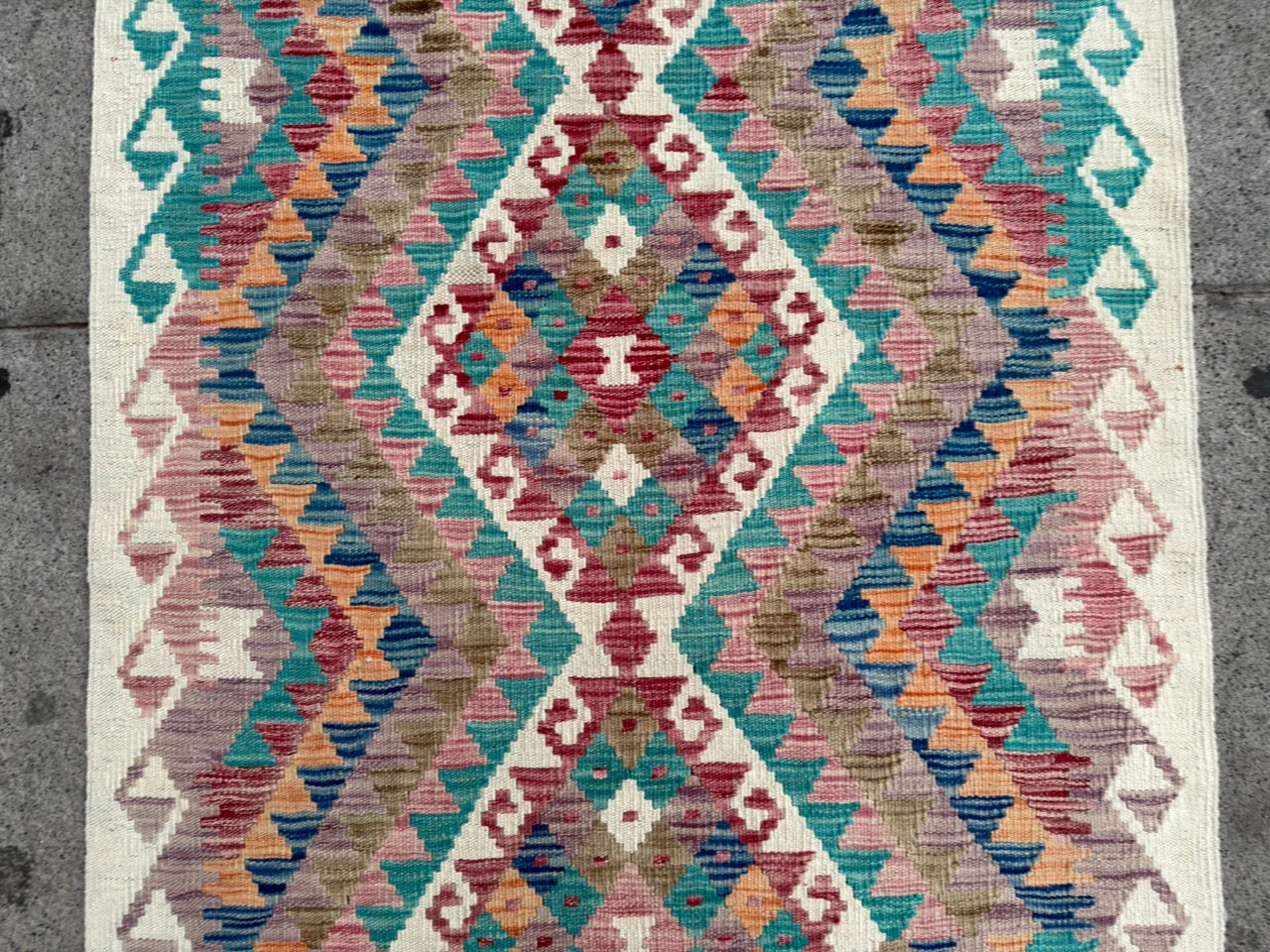 Afghan Kilim Runner. 600x93cm