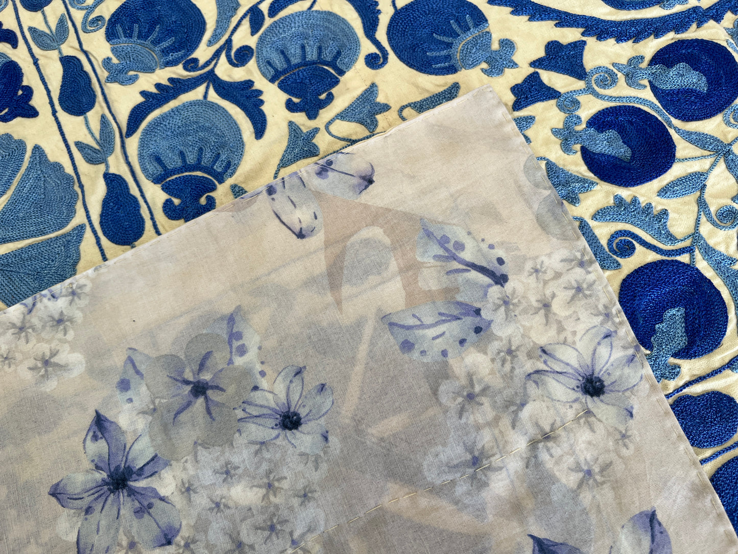 Suzani Hand Embroidered Silk