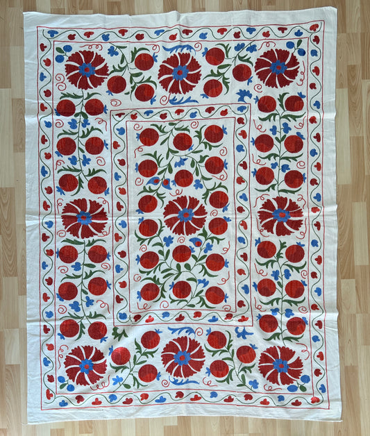 Suzani Hand Embroidered Silk
