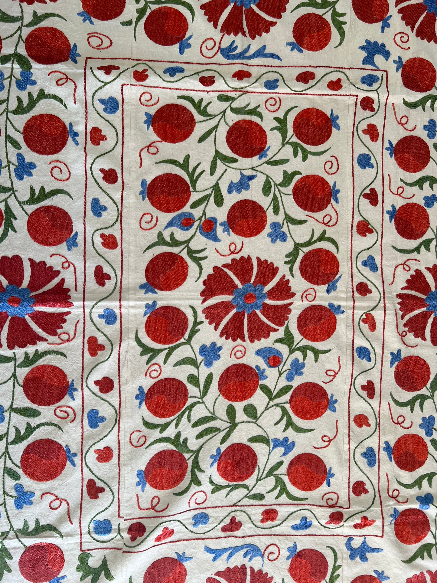 Suzani Hand Embroidered Silk