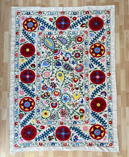 Suzani Hand Embroidered Silk