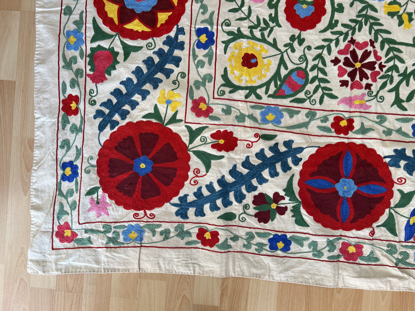 Suzani Hand Embroidered Silk