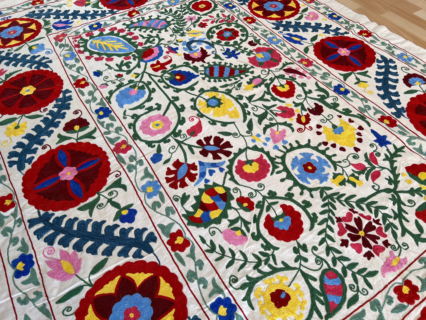 Suzani Hand Embroidered Silk