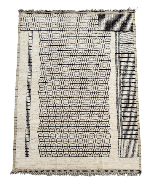 Berber Hand knotted Rug (373x279cm)