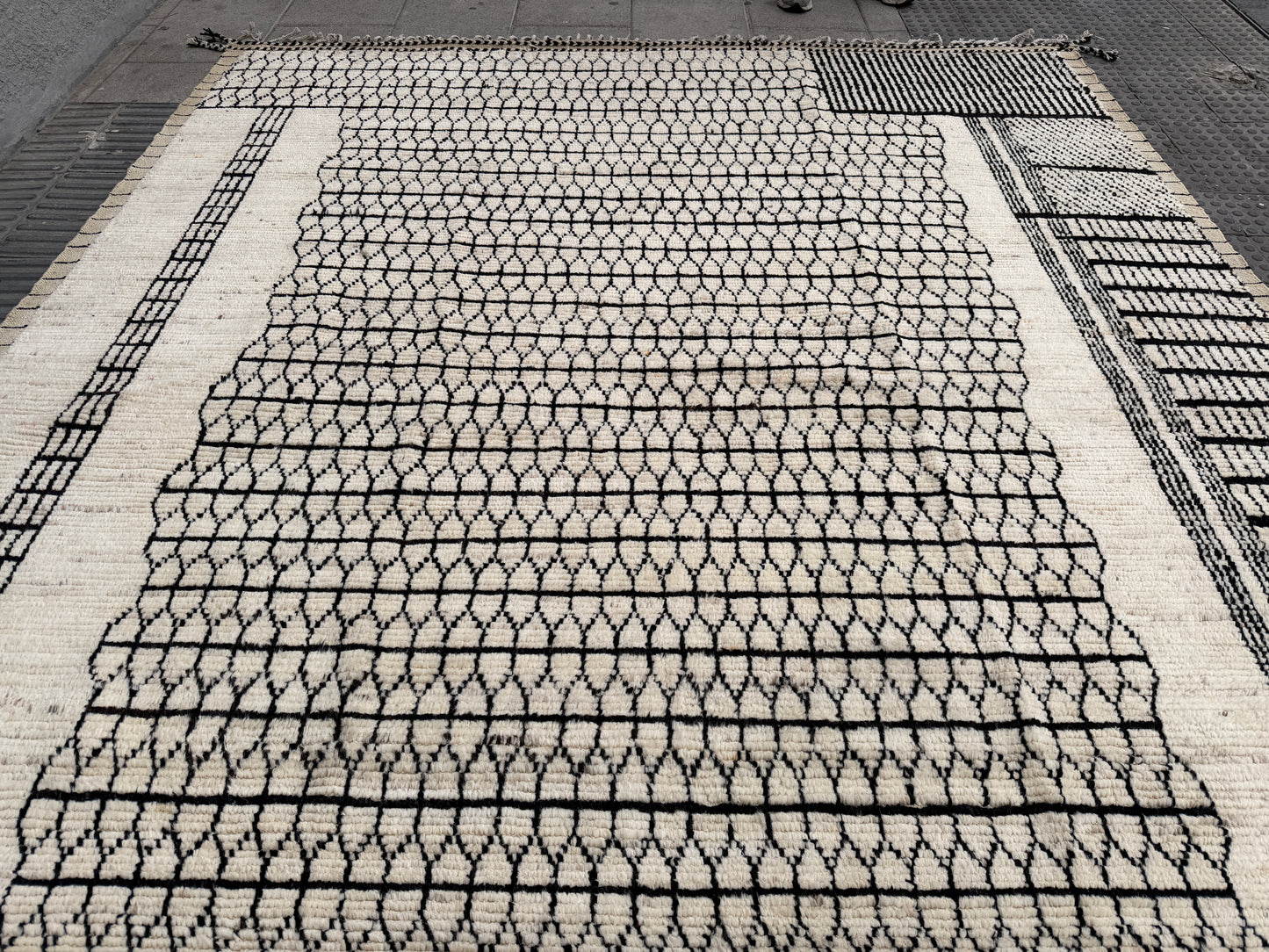 Berber Hand knotted Rug (373x279cm)