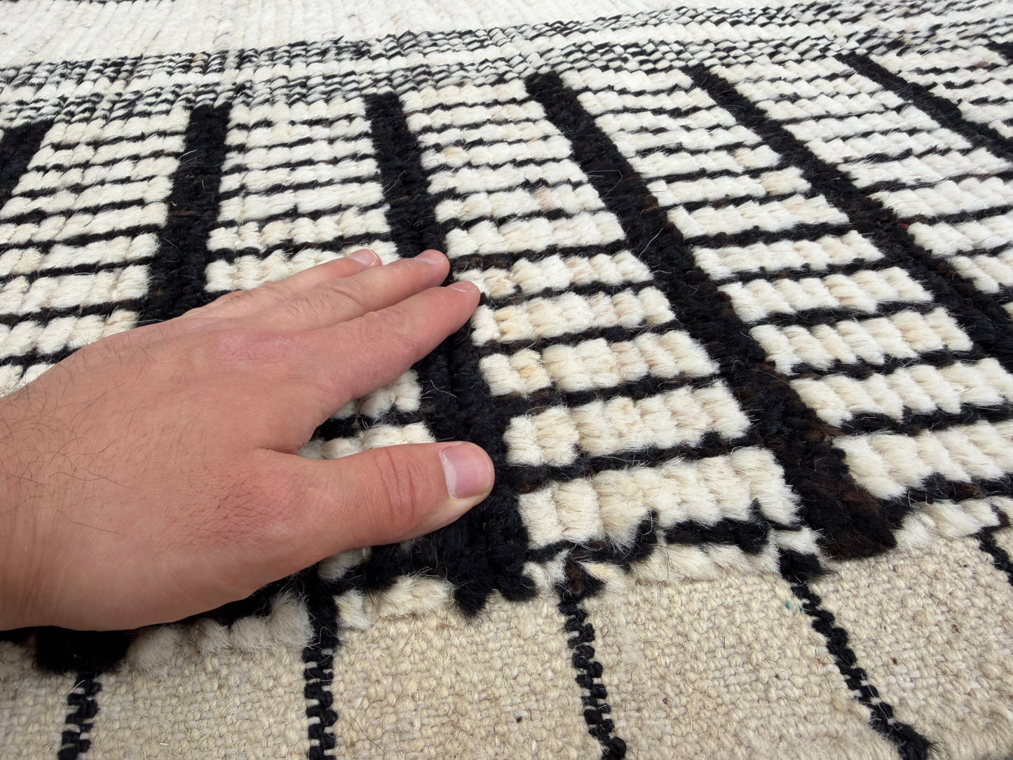 Berber Hand knotted Rug (373x279cm)