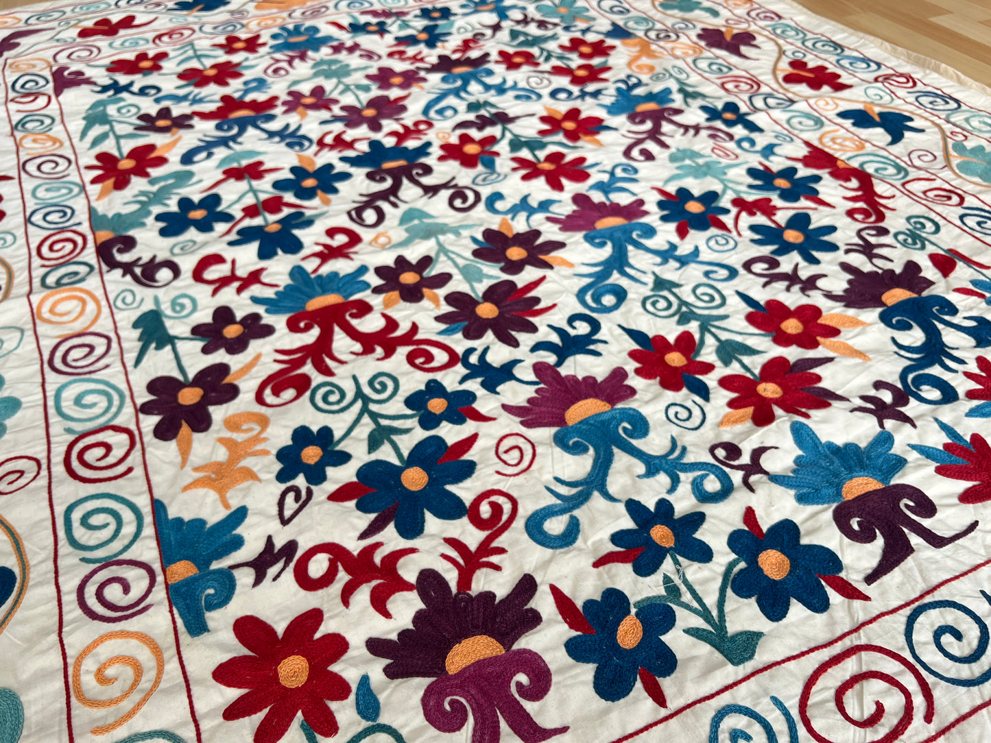 Suzani cotton hand embroidered