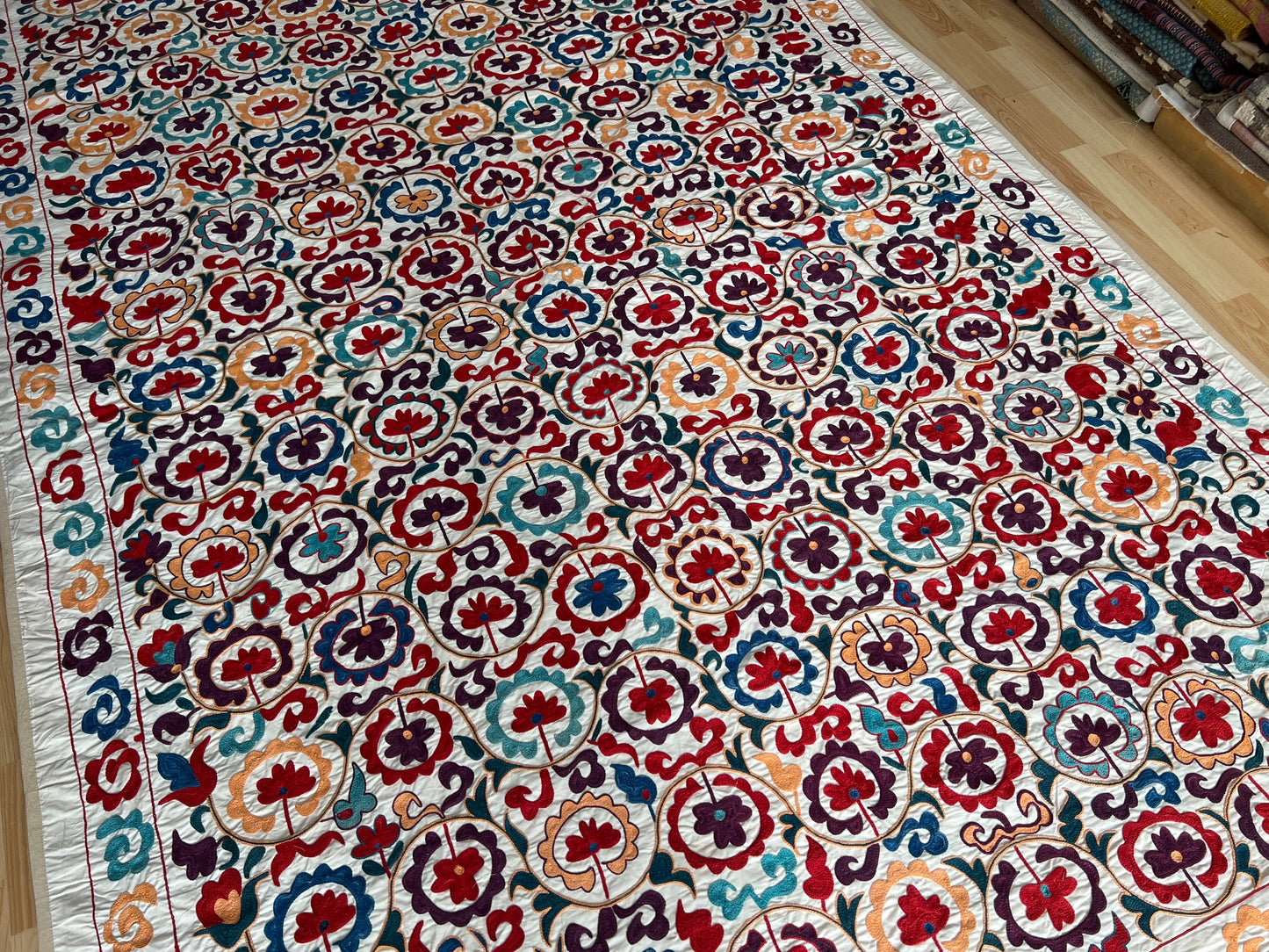Suzani cotton hand embroidered