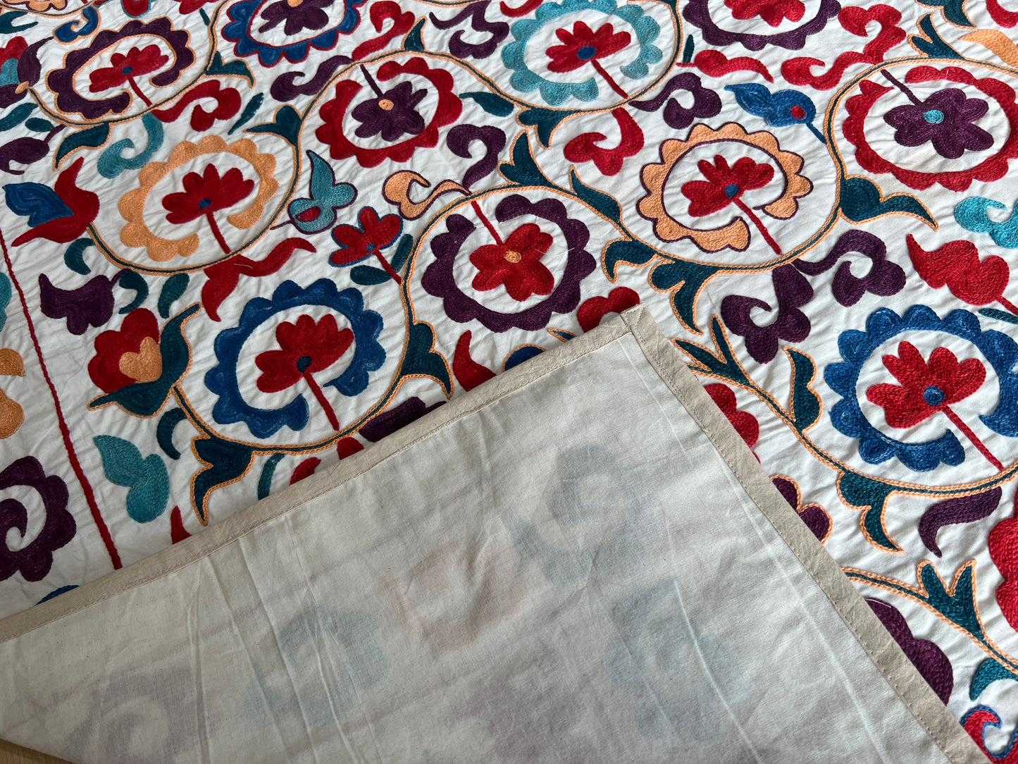 Suzani cotton hand embroidered