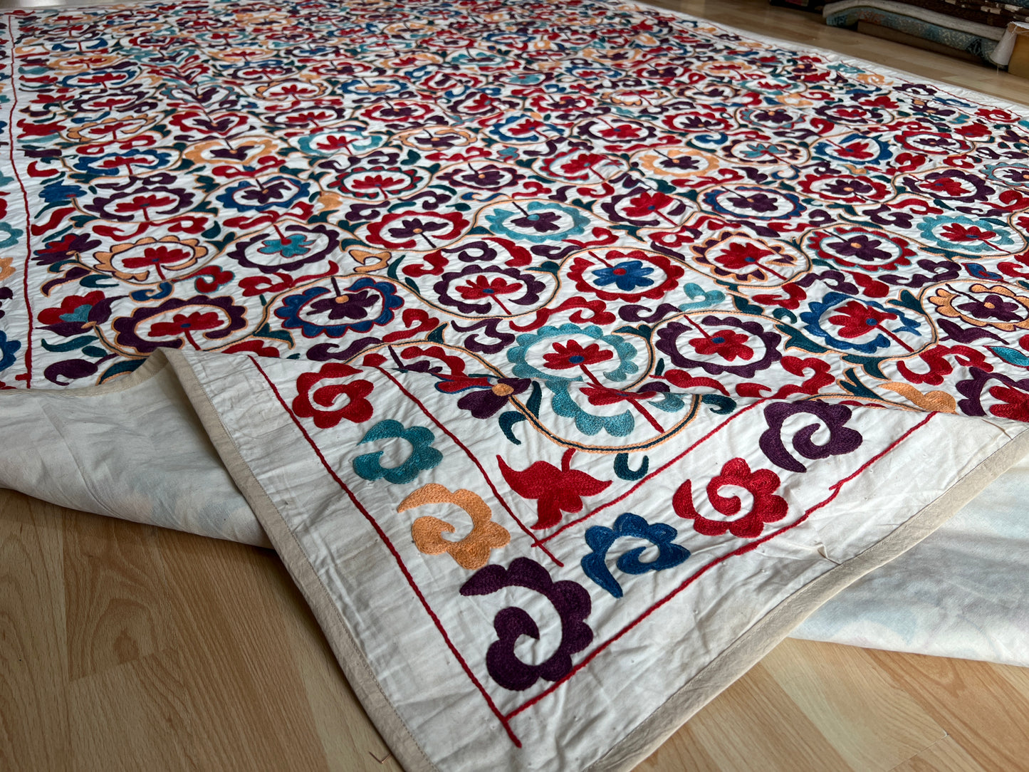 Suzani cotton hand embroidered