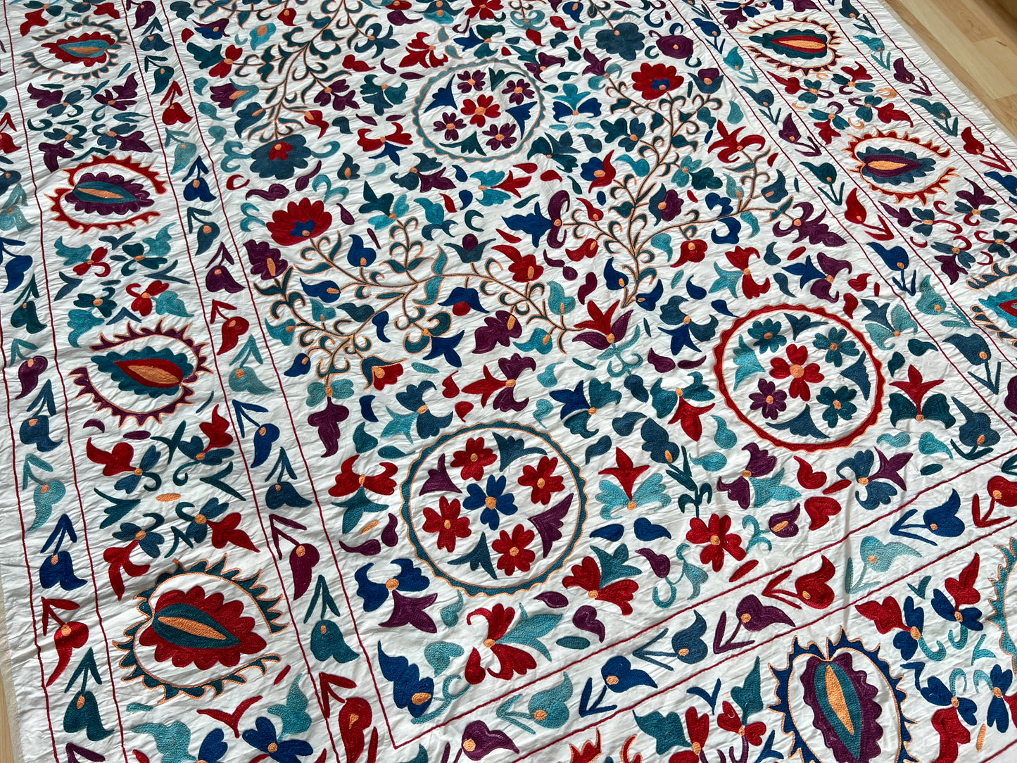 Suzani cotton hand embroidered