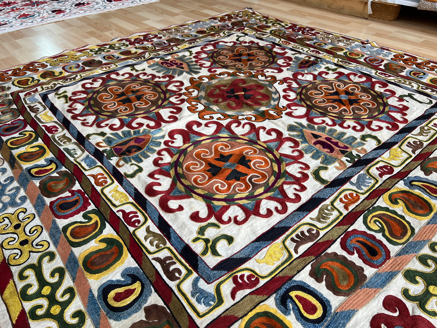 Suzani Laqai hand embroidered