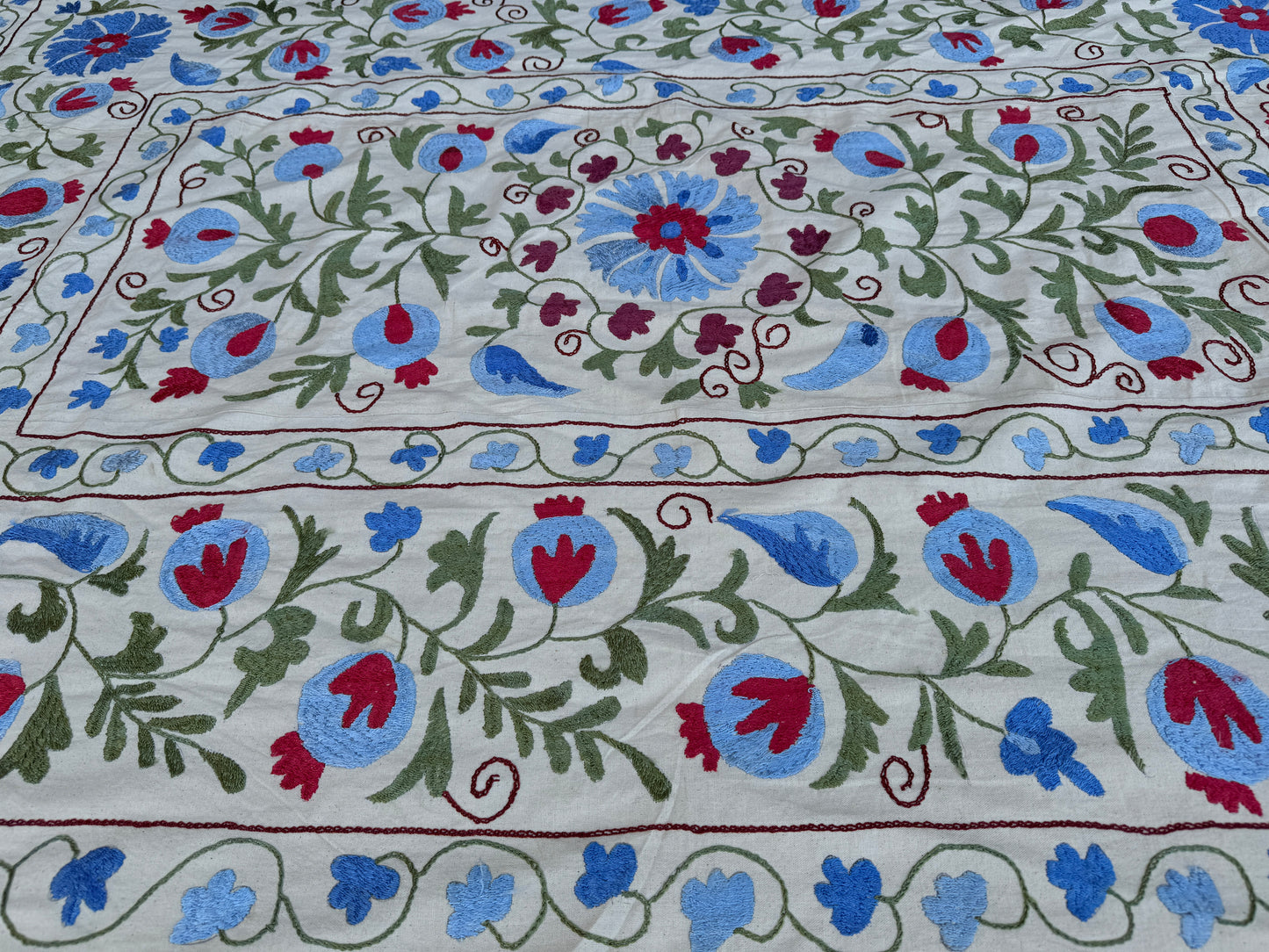 Suzani Hand Embroidered Silk