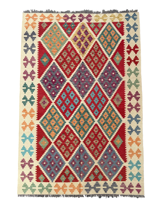 Classic Afghan Maimana Kilim 227x150cm