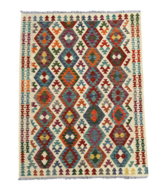 Classic Afghan Maimana Kilim 193x153cm