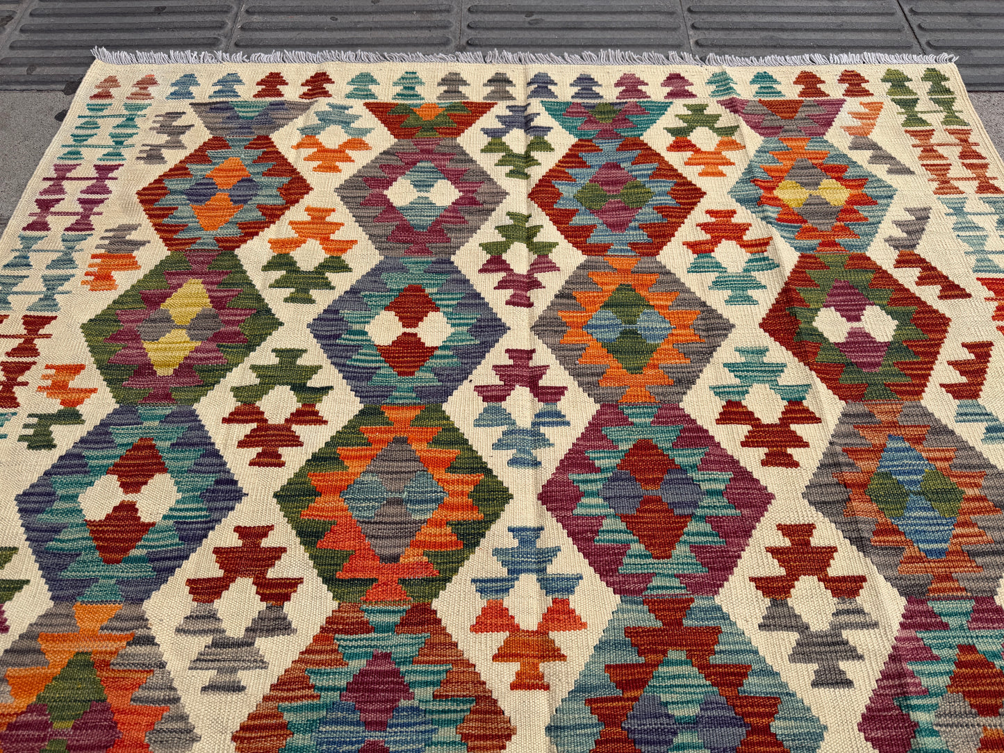 Classic Afghan Maimana Kilim 193x153cm