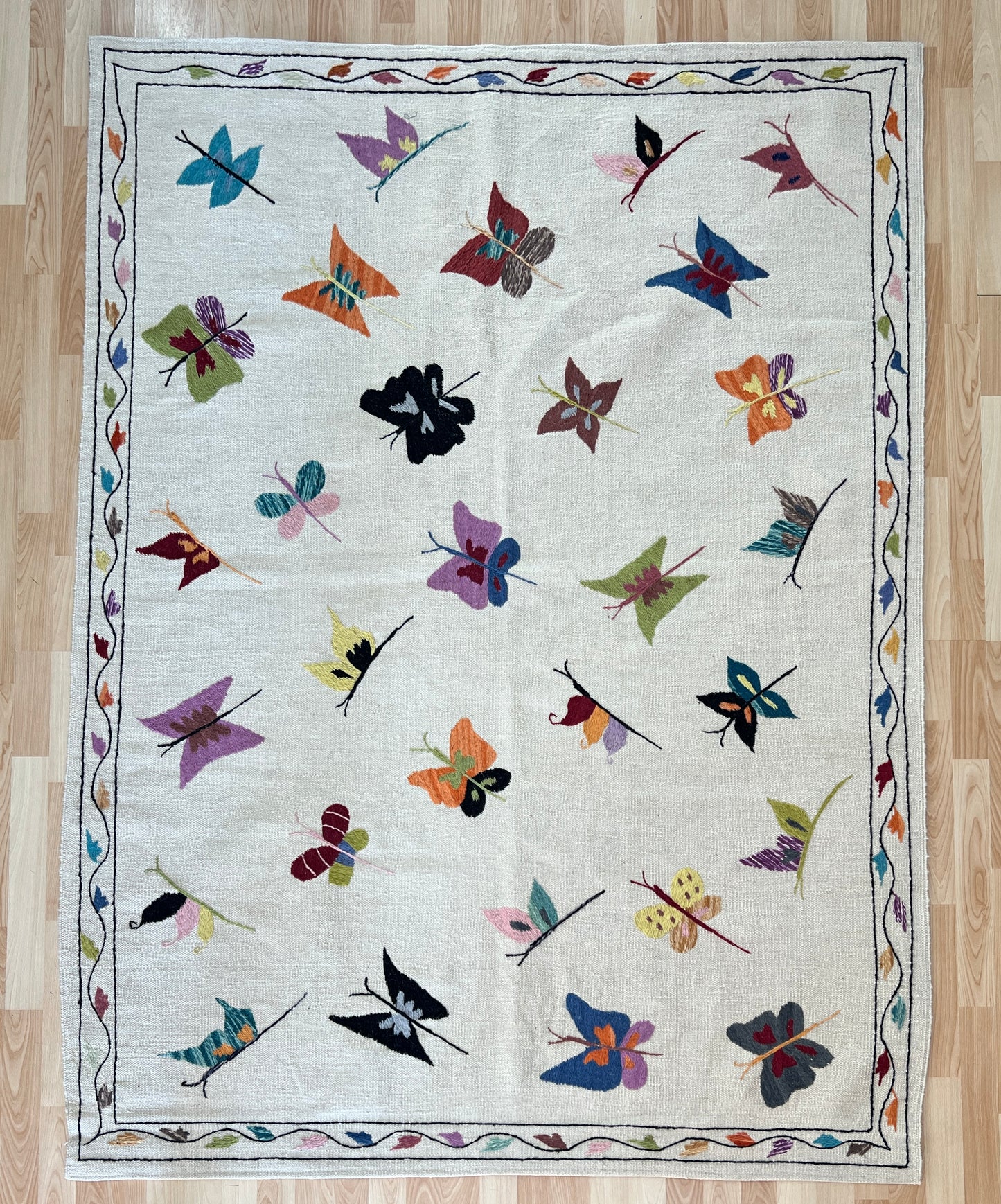 Suzani Vintage Embroidered Kilim