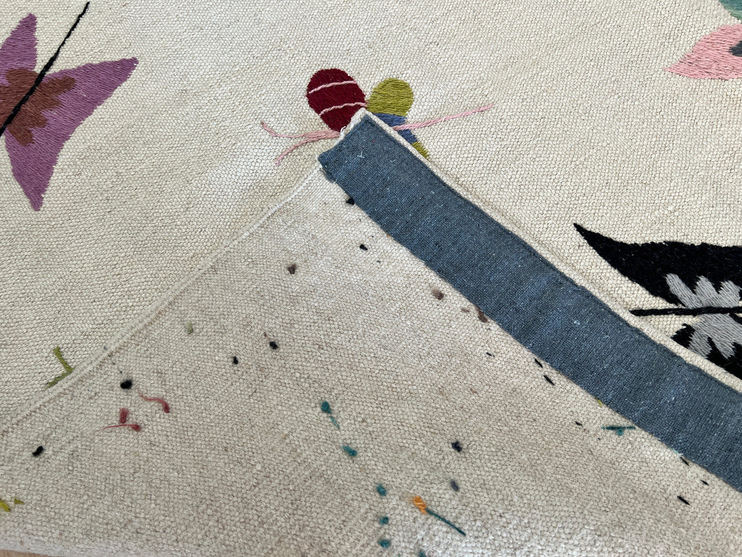 Suzani Vintage Embroidered Kilim