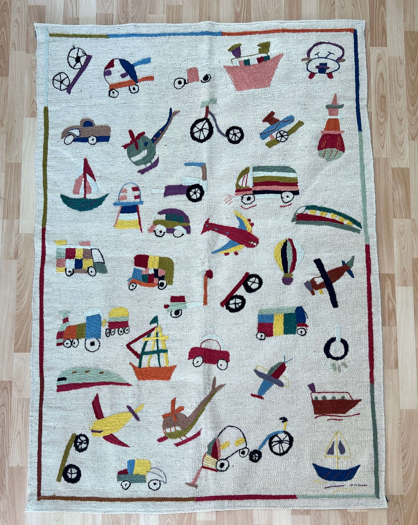 Suzani Vintage Embroidered Kilim