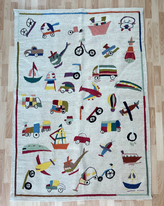 Suzani Vintage Embroidered Kilim