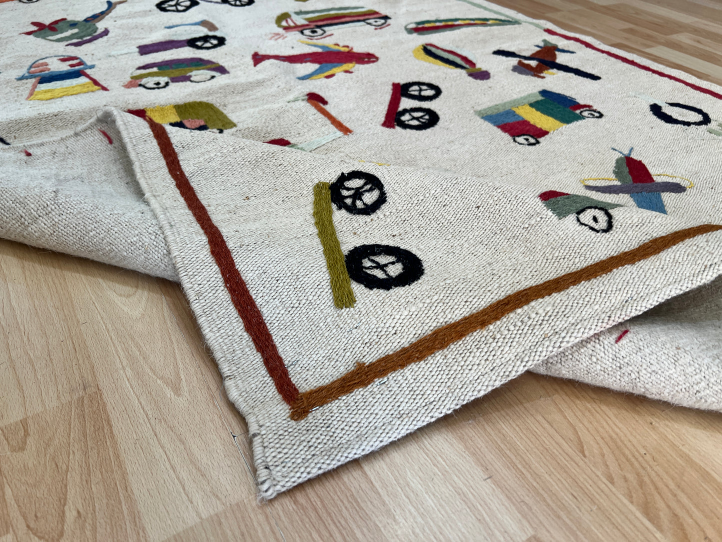 Suzani Vintage Embroidered Kilim