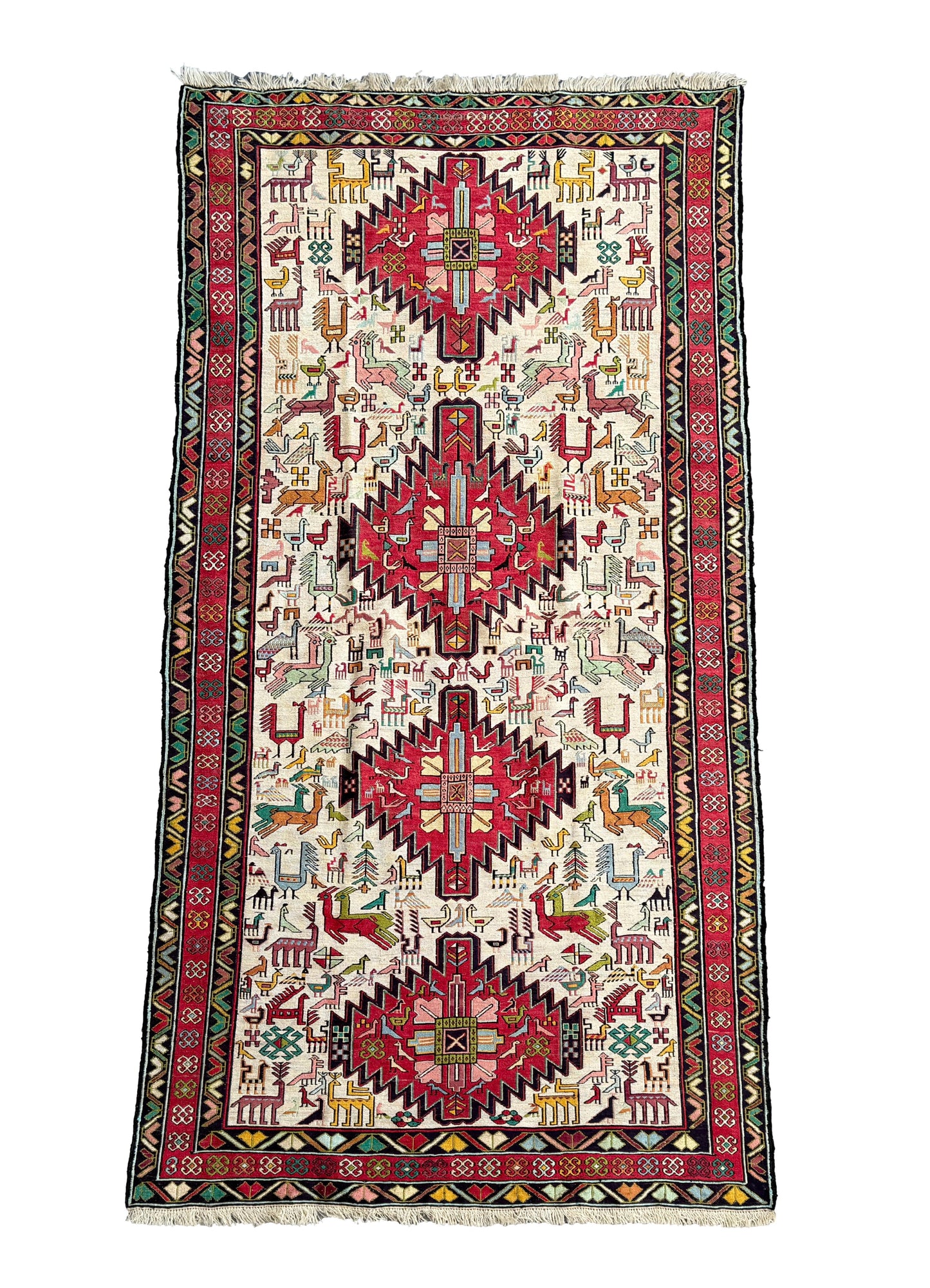 Vintage Silk Kilim 205x113cm
